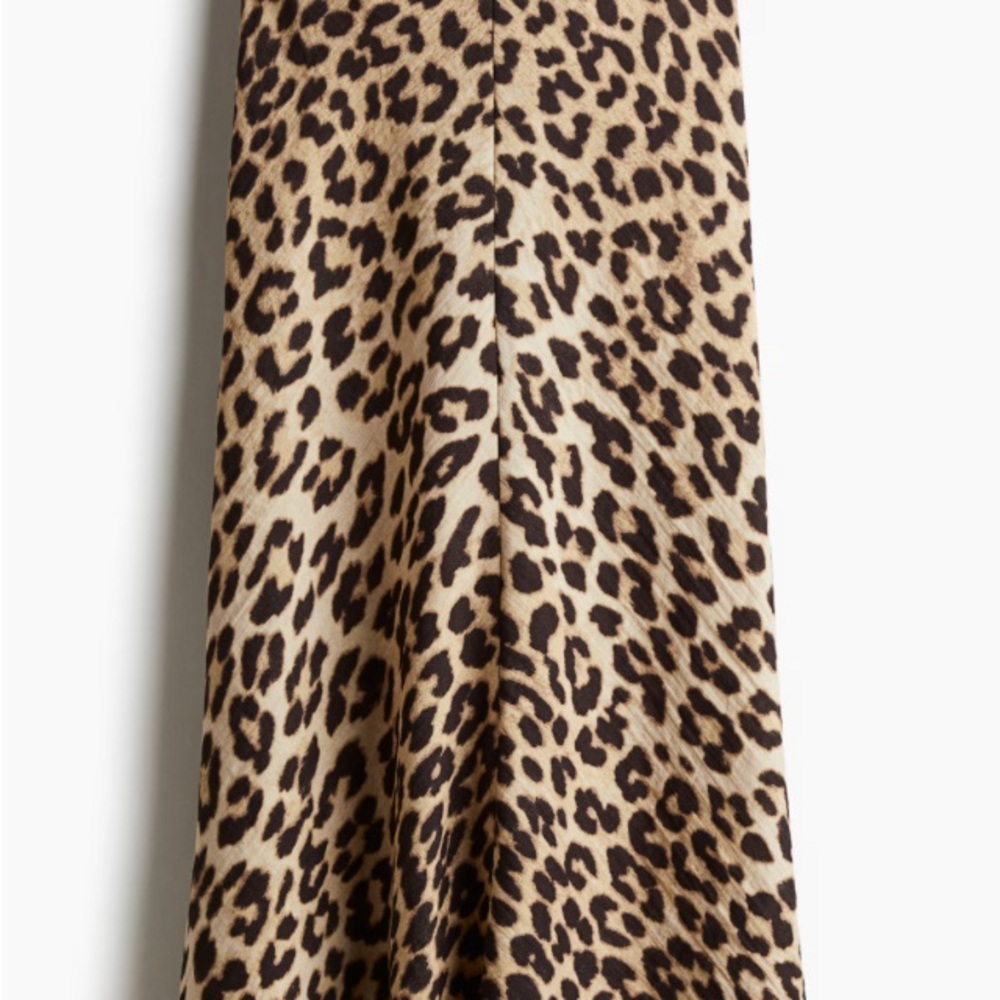 H&M Leopard Print Maxi Skirt - Beige and Brown